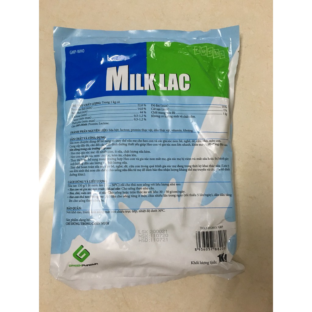 Milk lac - Sữa cho vật nuôi