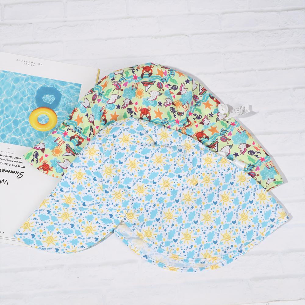 Mũ Chống Nắng Bằng Vải Cotton Thoáng Khí In Hoạt Hình Thời Trang Cho Bé 2-5 Tuổi