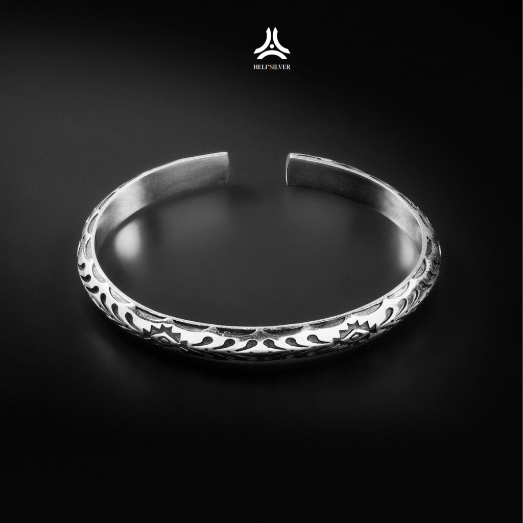 Vòng tay bạc nam, nữ HeliSilver Ancient Dinosaurs S925 VTBN0145