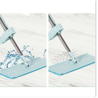 Cây chổi lau nhà tự vắt thông minh xoay 360 - (Tặng 1 bông lau nhà)