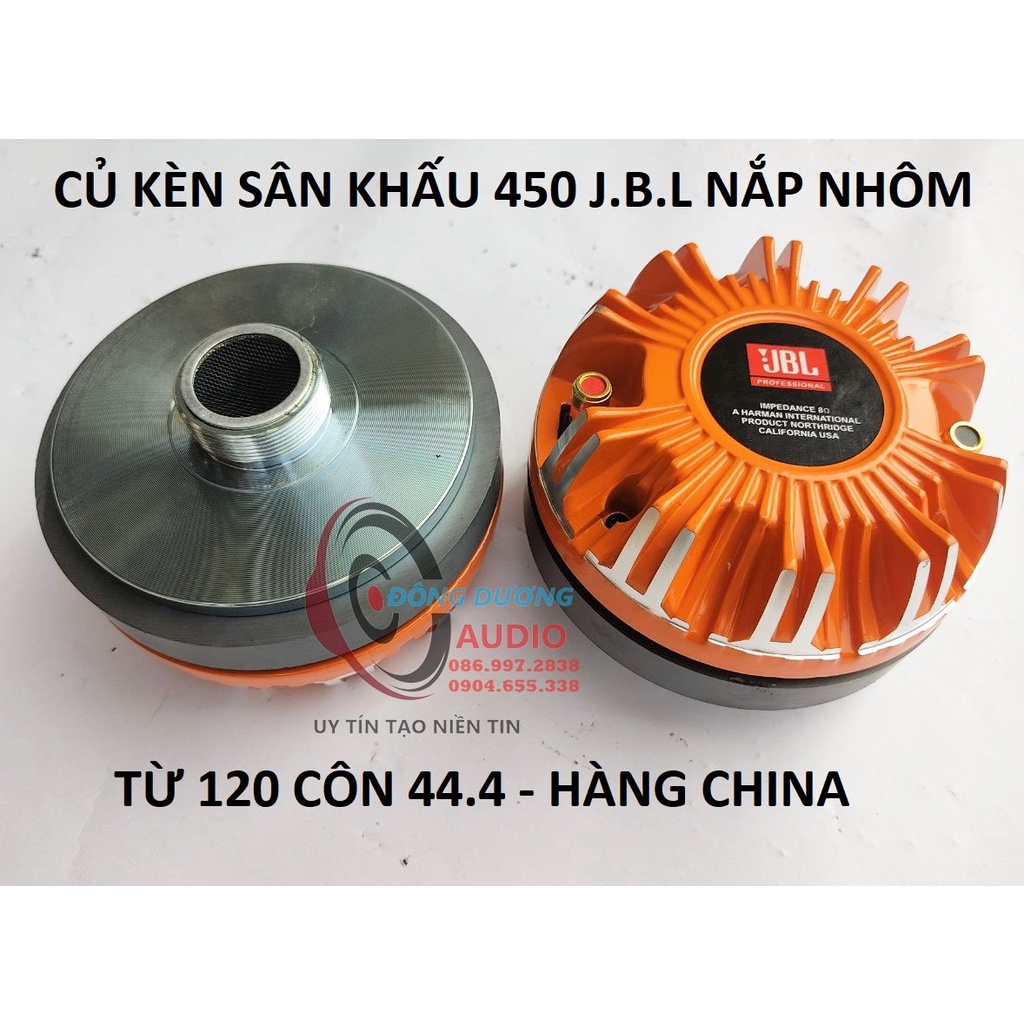 BỘ 2 CỦ TRÉP 450 JBL CHINA NẮP NHÔM - CAM - TỪ 120 COIL 44,4 KÈM 2 HỌNG 12X12