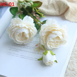 COMBO 5 CÀNH HOA HỒNG LỤA CAO CẤP