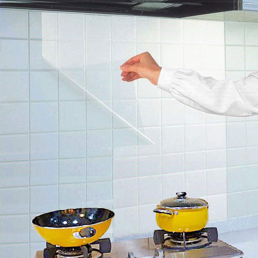 Giấy dán tường, dán bếp đa năng TRONG SUỐT chịu nhiệt, chống dầu mỡ, chống nước tiện ích (70x45cm)