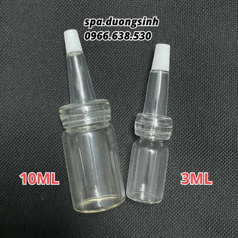 Lọ Chiết Serum Nút Nhọn, Lọ Chiết Nắp Bóp 3Ml, 10Ml Chiết Mỹ Phẩm, Tế Bào Gốc - Chiết Dưỡng Chất Trong Spa