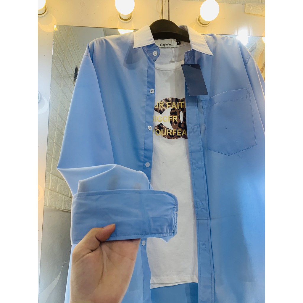 Áo sơ mi nam cổ bẻ vải cotton cao cấp có túi phối nhiều kiểu | BigBuy360 - bigbuy360.vn