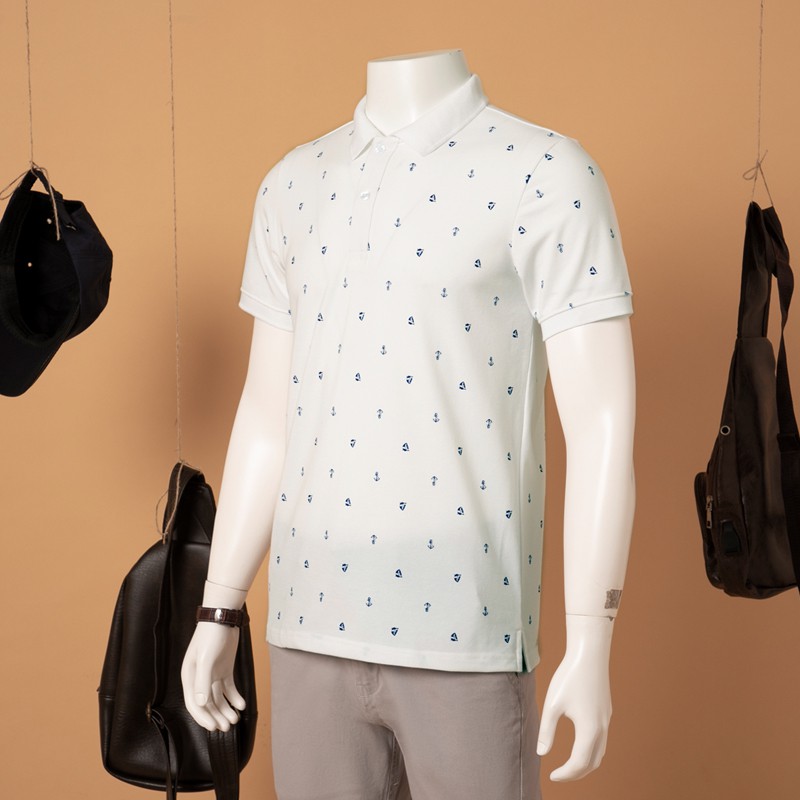 Combo 3 áo thun nam họa tiết phong cách Pigofashion Zaht04 xanh biển, trắng, xám