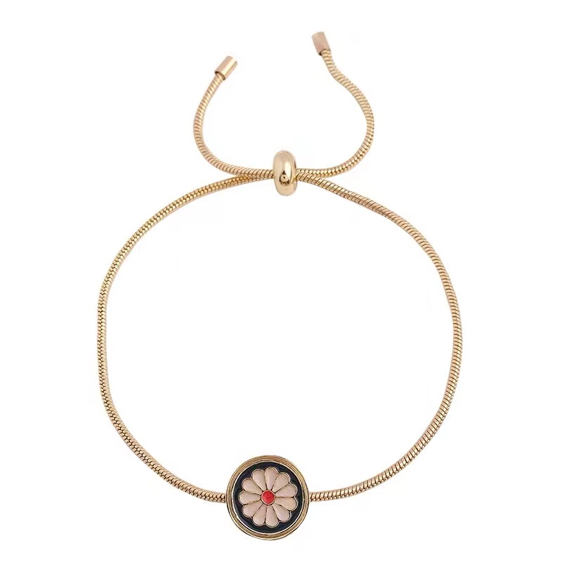 Vòng Tay Họa Tiết Hoa Cúc Phong Cách Hàn Quốc Thời Trang Cho Nữ