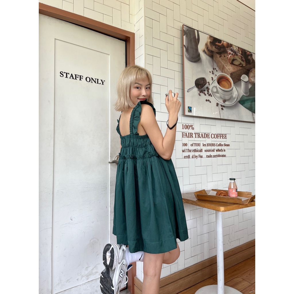 Đầm ngắn tay bèo LINSEY DRESS