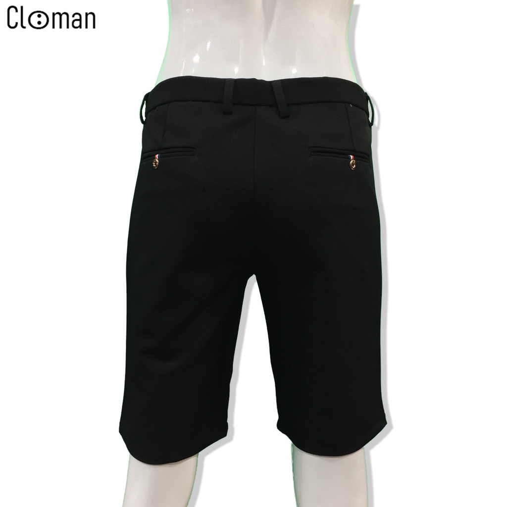 Quần Short Tây Âu Nam CLOMAN Co Giãn Dáng Ôm Form Body Slimfit Cao Cấp QN004