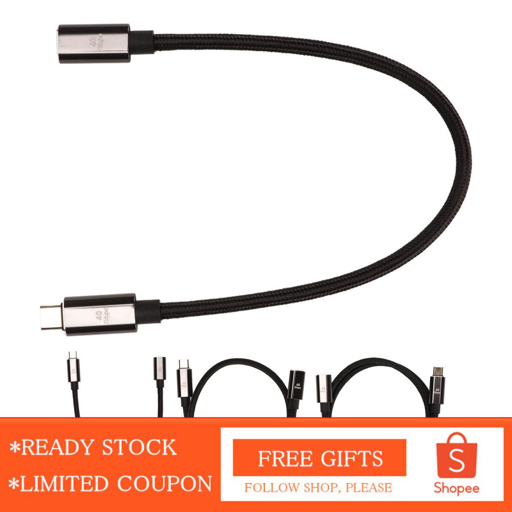 Alwaysonline USB C to Cable Type USB4.0 Data for Thunderbolt 4 PD100W Fast Charging 40Gbps 8K 60Hz Extension