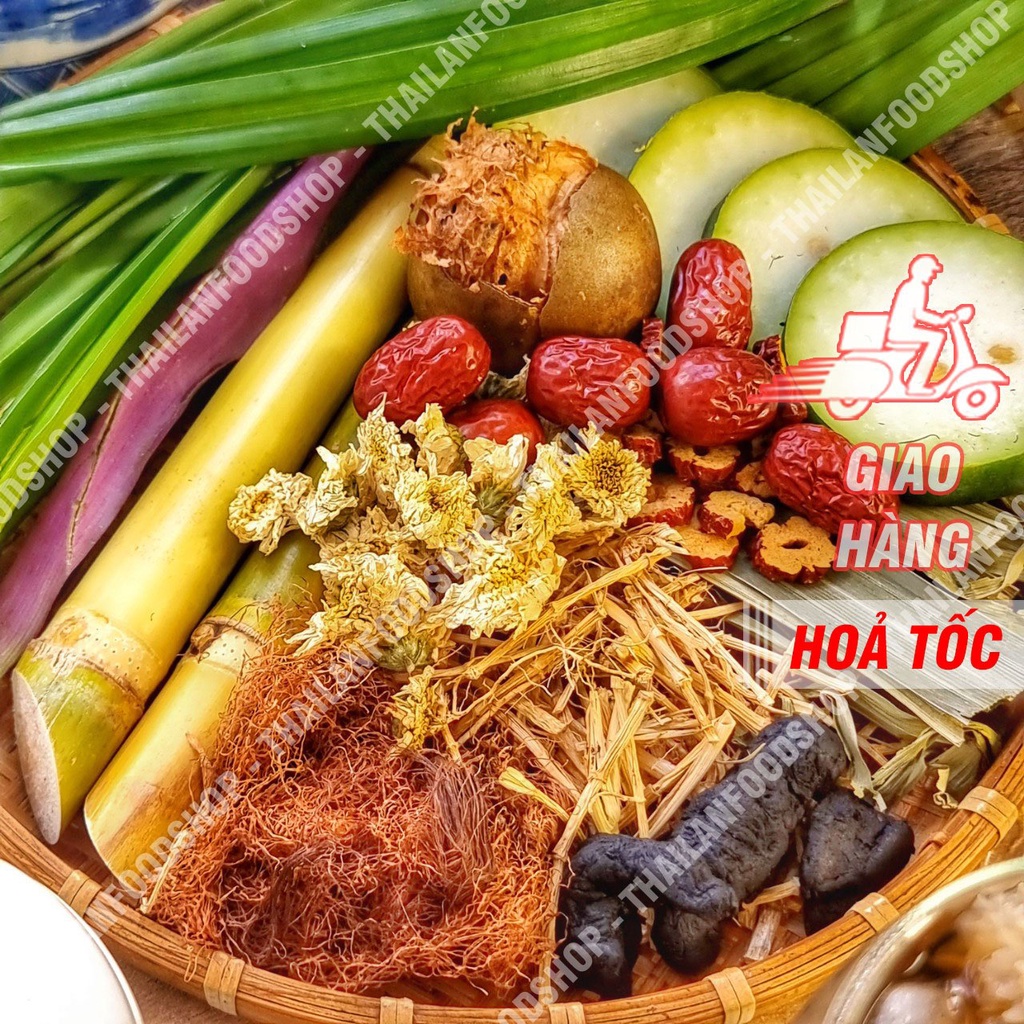 Set Sâm Hoa Cúc 7 Vị Đầy Đủ Nguyên Liệu ( Nấu 4 - 5L )