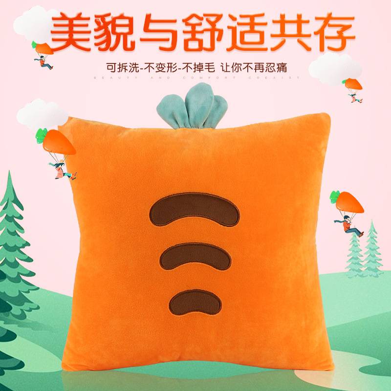 Set Gối Tựa Đầu Tựa Lưng Trên Oto Hình Hoạt Hình Dễ Thương