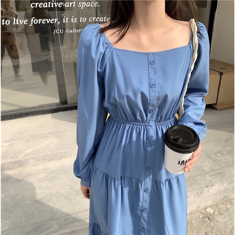 Váy Nữ Xinh Tiểu Thư Bánh Bèo, Váy Xòe Dáng Dài Nữ Quảng Châu Kiểu Dáng Hàn Quốc Vintage | BigBuy360 - bigbuy360.vn