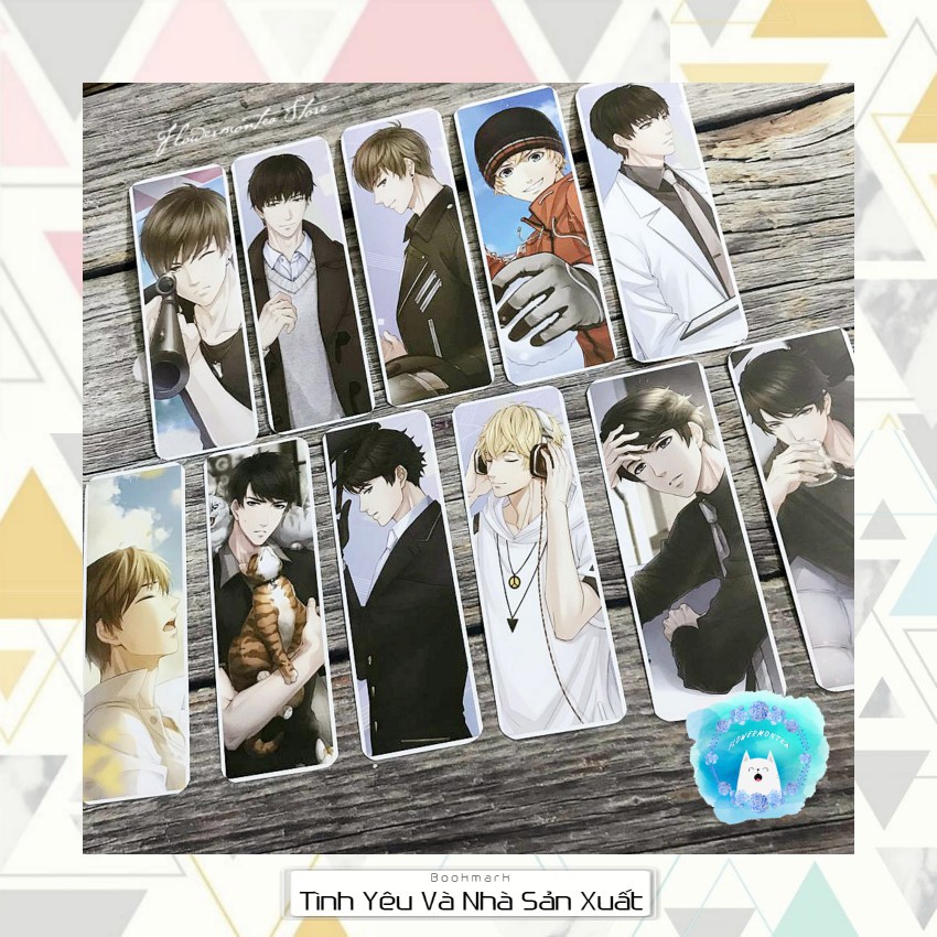 Hộp ảnh bookmark tình yêu và nhà sản xuất anime chibi kẹp sách đánh dấu trang tiện lợi 36 tấm