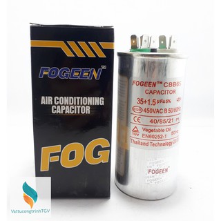 Tụ kép fogeen cbb65 35+1.5mf+5%