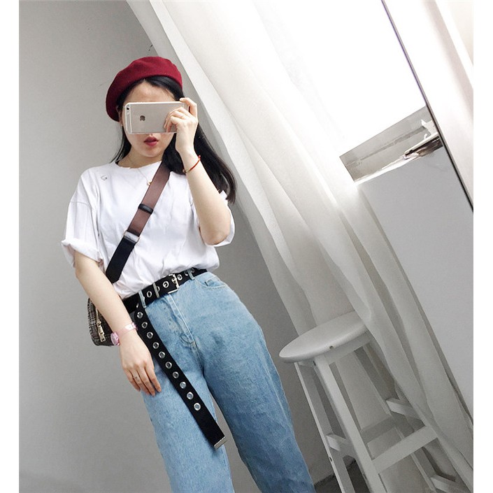 [Hàng Có Sẵn] Miễn Phí Vận Chuyển Giá Sỉ Thắt Lưng Vải Canvas Đơn Giản Thời Trang Xu Hướng Nhật Bản Dành Cho Nam Và Nữ