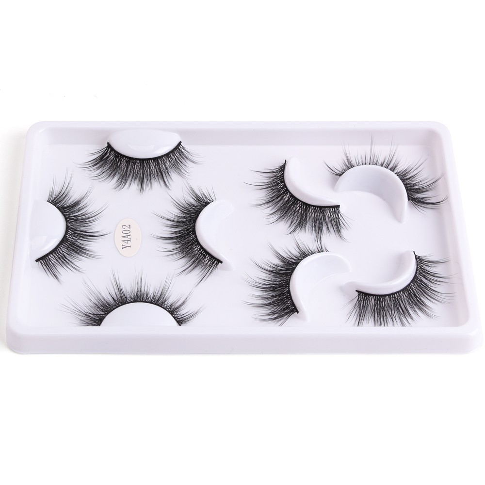 Bộ 4 cặp lông mi giả 3D MAGEFY có thể tái sử dụng lông mi mềm sợi tơi và có độ cong sẵn cho đôi mắt long lanh