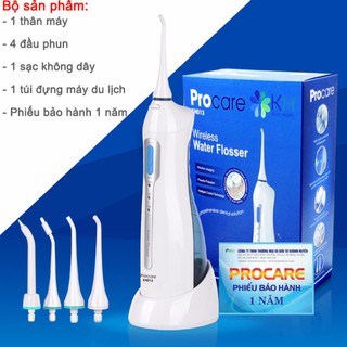 Máy tăm nước procare du lịch khd13 + tặng kèm bàn chải máy 350k oral-b mỹ