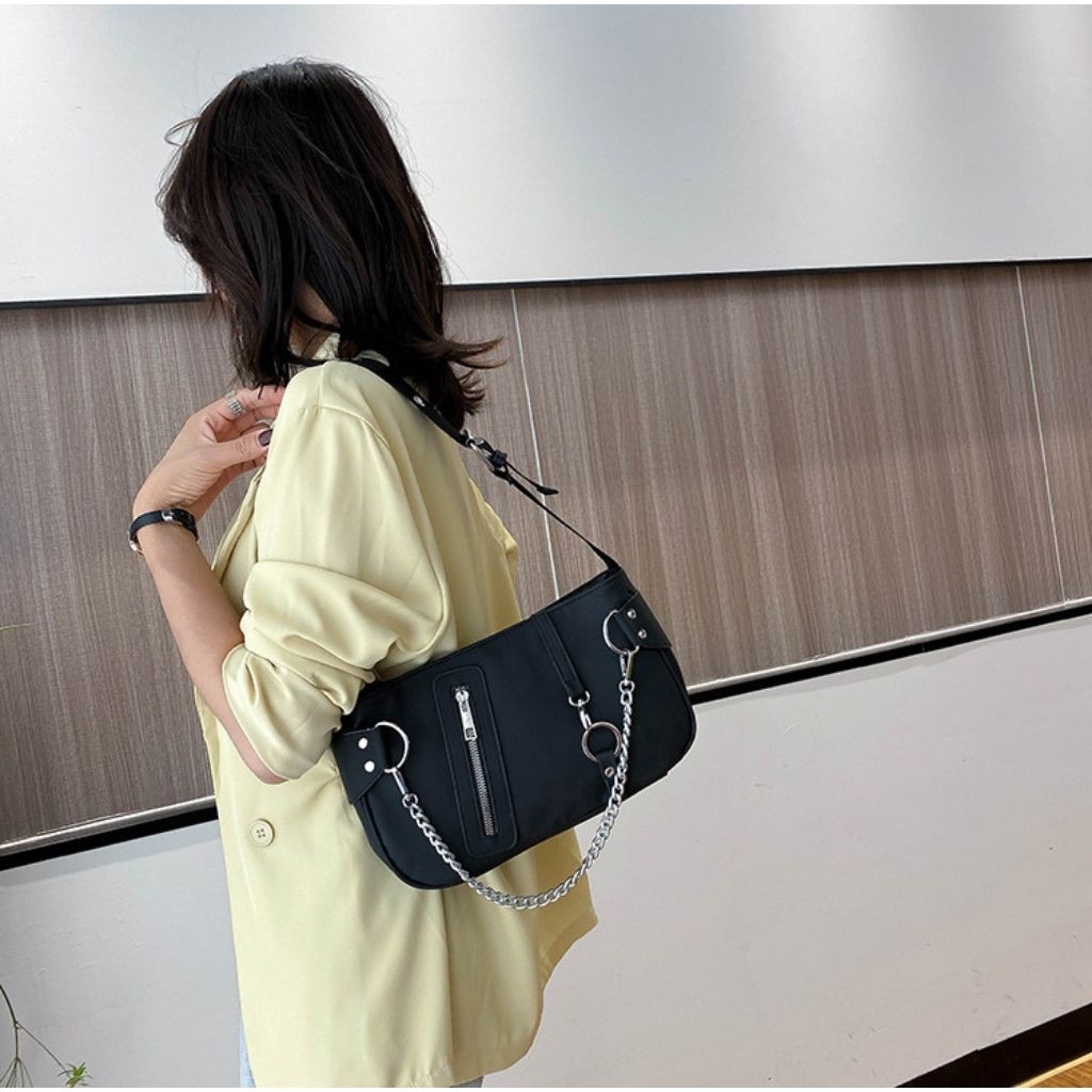 (Mẫu Mới) Túi kẹp nách nữ túi đeo vai nữ vải dù KR 388- Vải dù cao cấp, Dây tùy chỉnh, Size 28- KARA 388