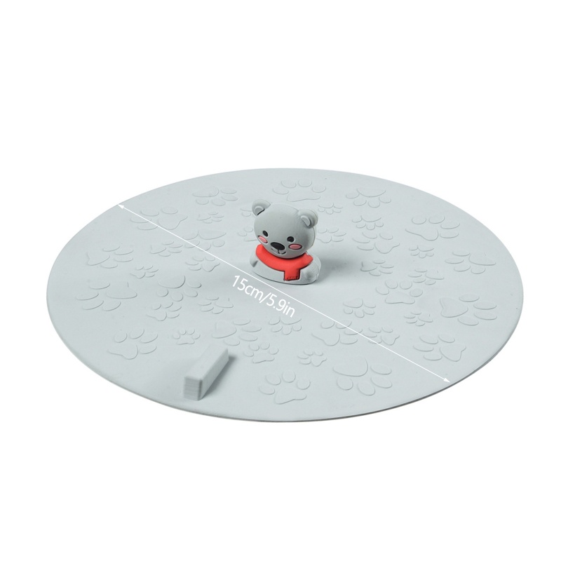 Nắp Đậy Cống Thoát Nước Bồn Rửa Chén Bằng Silicone Có Tay Cầm Thông Dụng Dễ Sử Dụng