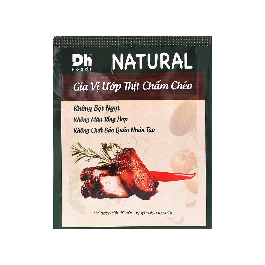 Gia vị ướp thịt chẩm chéo DH Food Natural gói 10g