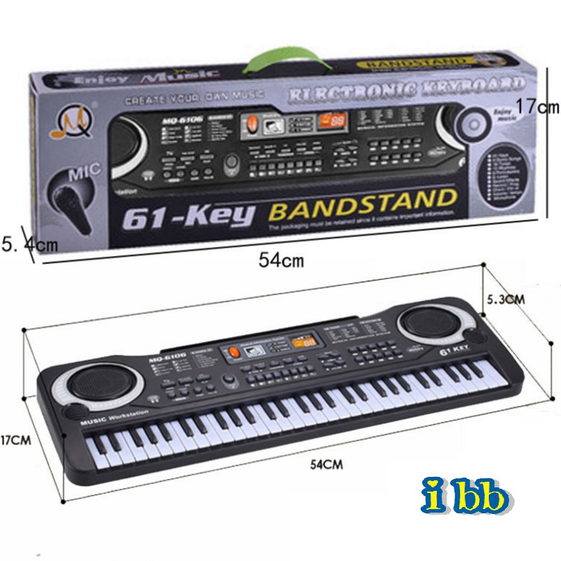 Đàn điện tử cho bé đàn piano 61 phím size vừa- size Lớn