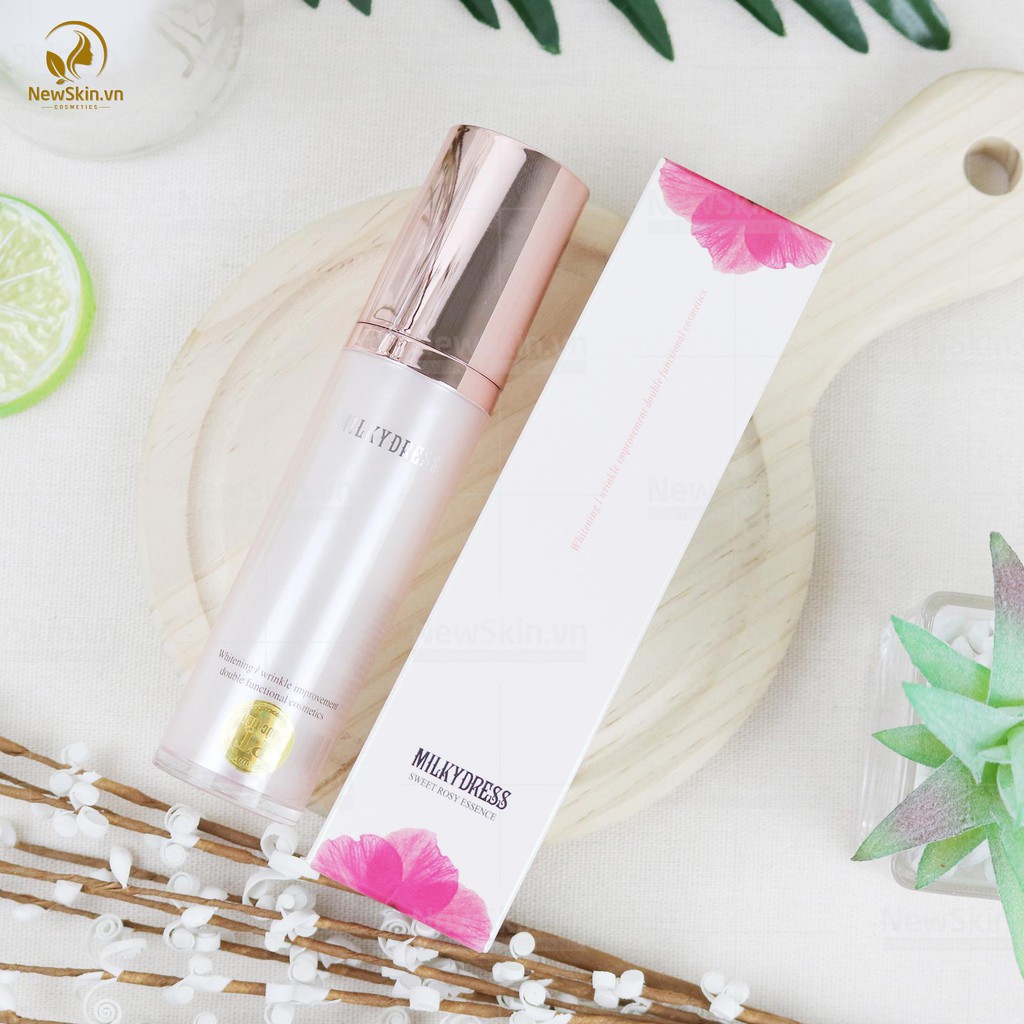 Tinh chất dưỡng trắng và chống lão hóa Milky Dress Sweet Rosy Essence