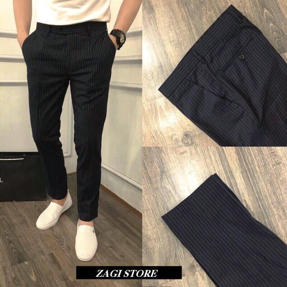 (VẢI XUẤT KHẨU) QUẦN ÂU NAM CAO CẤP Hàng Xuất Khẩu 2019 (Sọc Đen) (Được Trợ Giá) | BigBuy360 - bigbuy360.vn