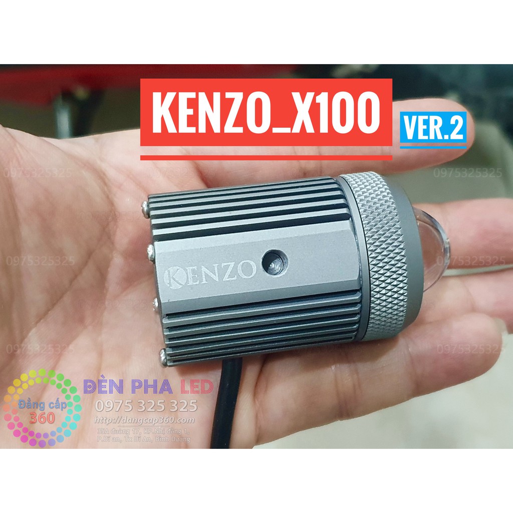 [CHÍNH HÃNG] BH 12t - Đèn Bi Led Kenzo X100 v2 - đèn trợ sáng gương mini cải tiến Xlight M10 m30 auto365 GTR x-light m60