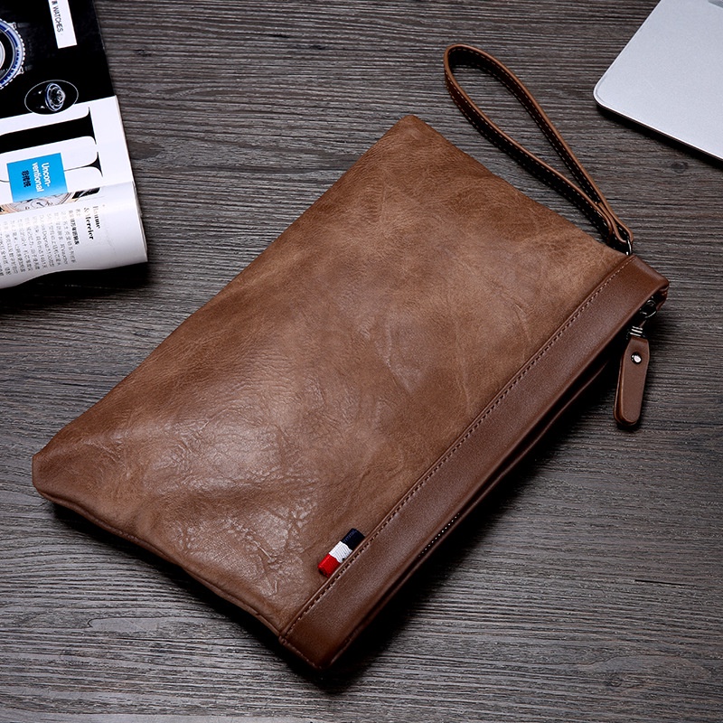 Ví Clutch Cầm Tay Nam Thời Trang Cao Cấp Da Pu Bền Đẹp Sang Trọng Nhiều Ngăn Tiện Lợi Để Điện Thoại Ipad Ví Tiền