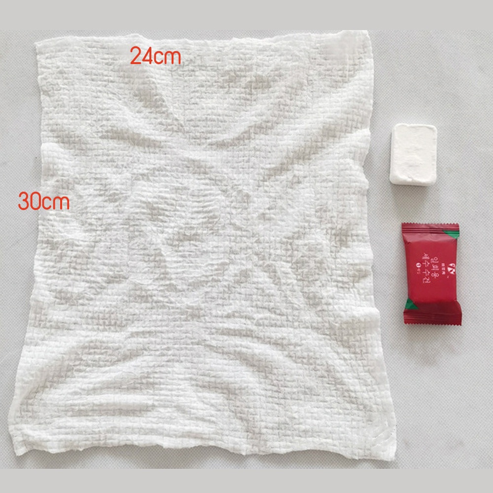 Combo 3 gói 60viên KHĂN GIẤY NÉN CAO CẤP, khăn nén lau mặt, tẩy trang - hình viên kẹo( túi màu đỏ  20 viên)