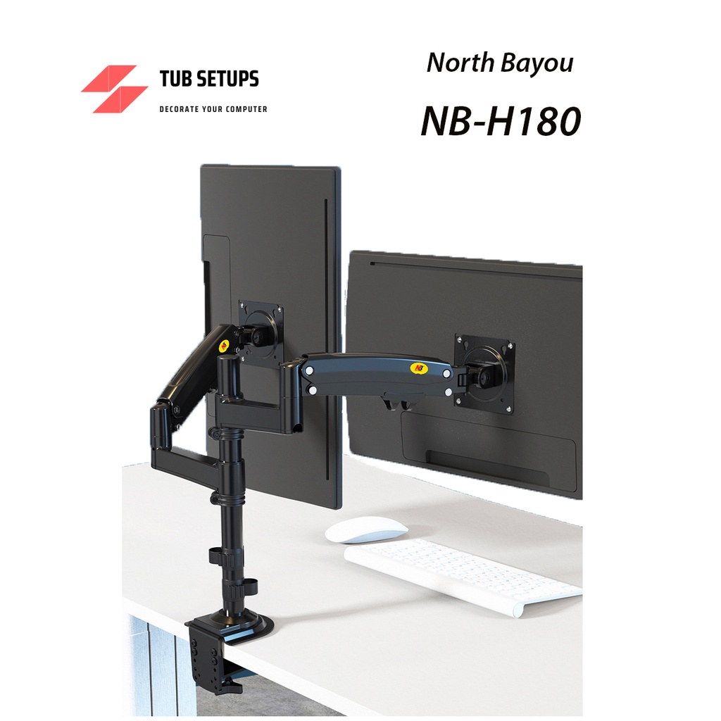 GIÁ TREO MÀN HÌNH MÁY TÍNH NB H180 (17-32inch) Monitor Arm