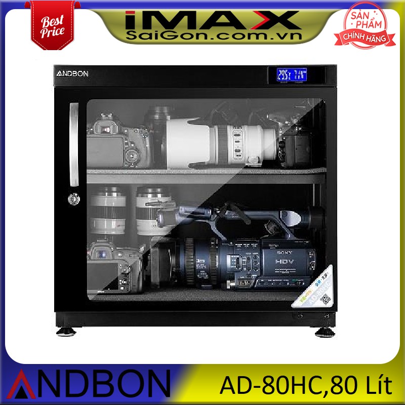 TỦ CHỐNG ẨM ANDBON AD80HC, TỦ NGANG 80 LÍT