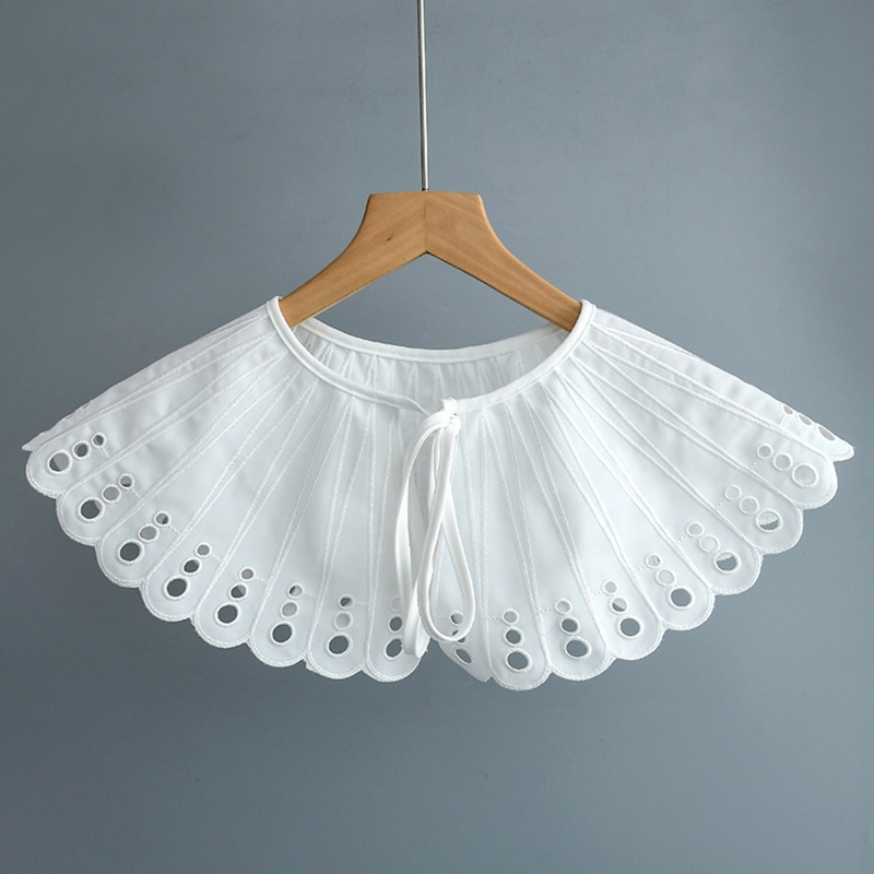 Khăn Choàng Trắng Hình Cánh Hoa / Lông Công Giả Đục Lỗ Thời Trang Cho Nữ