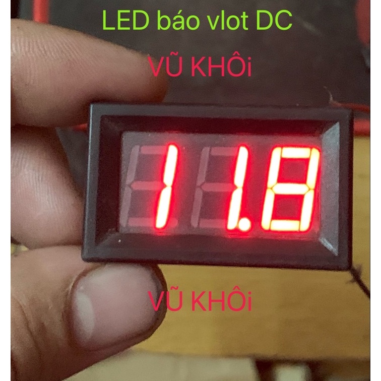 Đồng hồ LED đo điện áp 1 chiều 4.5V - 30V