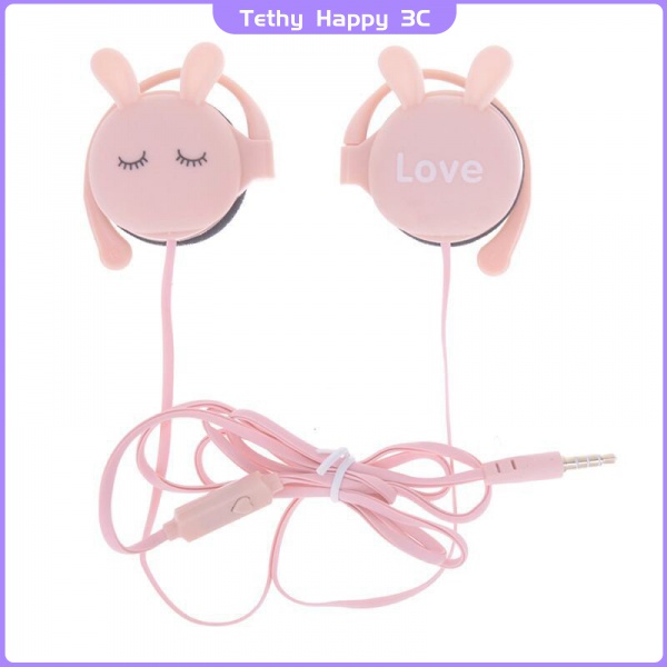 Mới Tai Nghe Thể Thao Hình Thỏ 3.5mm Có Móc Tai Cho Điện Thoại Xiaomi / Mp3