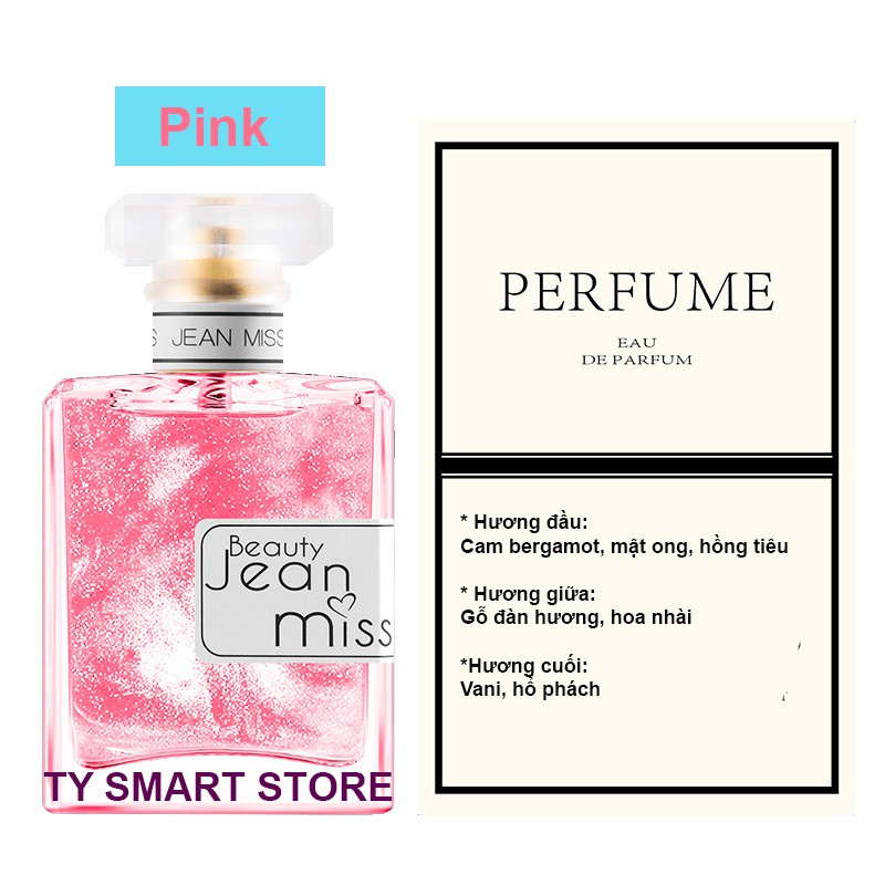 Nước Hoa Nữ Nhiều Màu Thơm Lâu Nhũ Chảy Chai JMiss Beauty 50ml