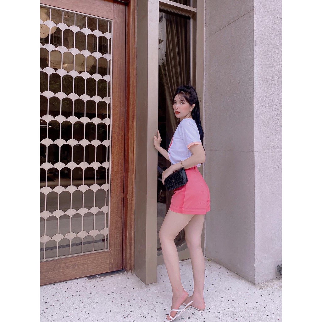 [MUA 1 ĐƯỢC 2] Set Trang Phục Nữ, Set Áo Phông Nữ Phối Quần Màu Hồng Siêu Xinh | BigBuy360 - bigbuy360.vn