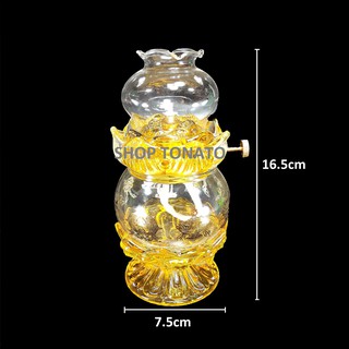 ĐÈN DẦU CÁT TƯỜNG 044 VÀNG CAO 16.5CM
