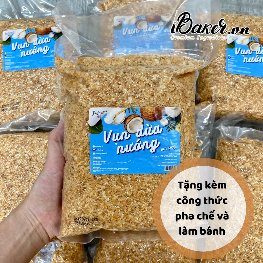 [TẶNG KÈM CÔNG THỨC LÀM BÁNH] Vụn dừa nướng Bến Tre 500g