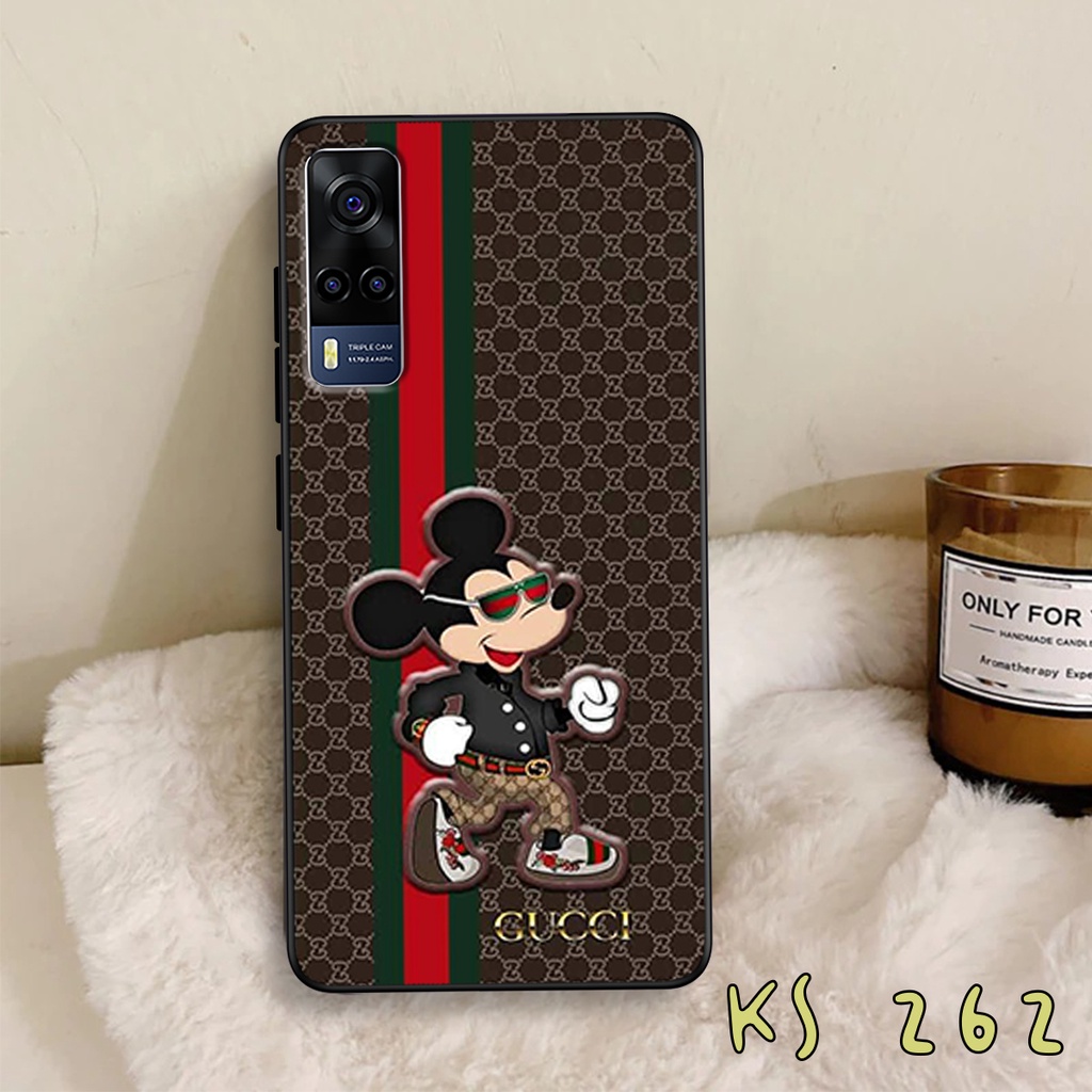 Ốp lưng Vivo Y72 5G - Y51 2020 - Y53s - Ốp lưng vivo in hình GÜÇÇÏ - lưng nhám viền TPU cao cấp