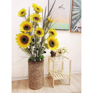 Hoa Hướng Dương 3 Bông To Cao Cấp cao 1m1-Hoa Giả