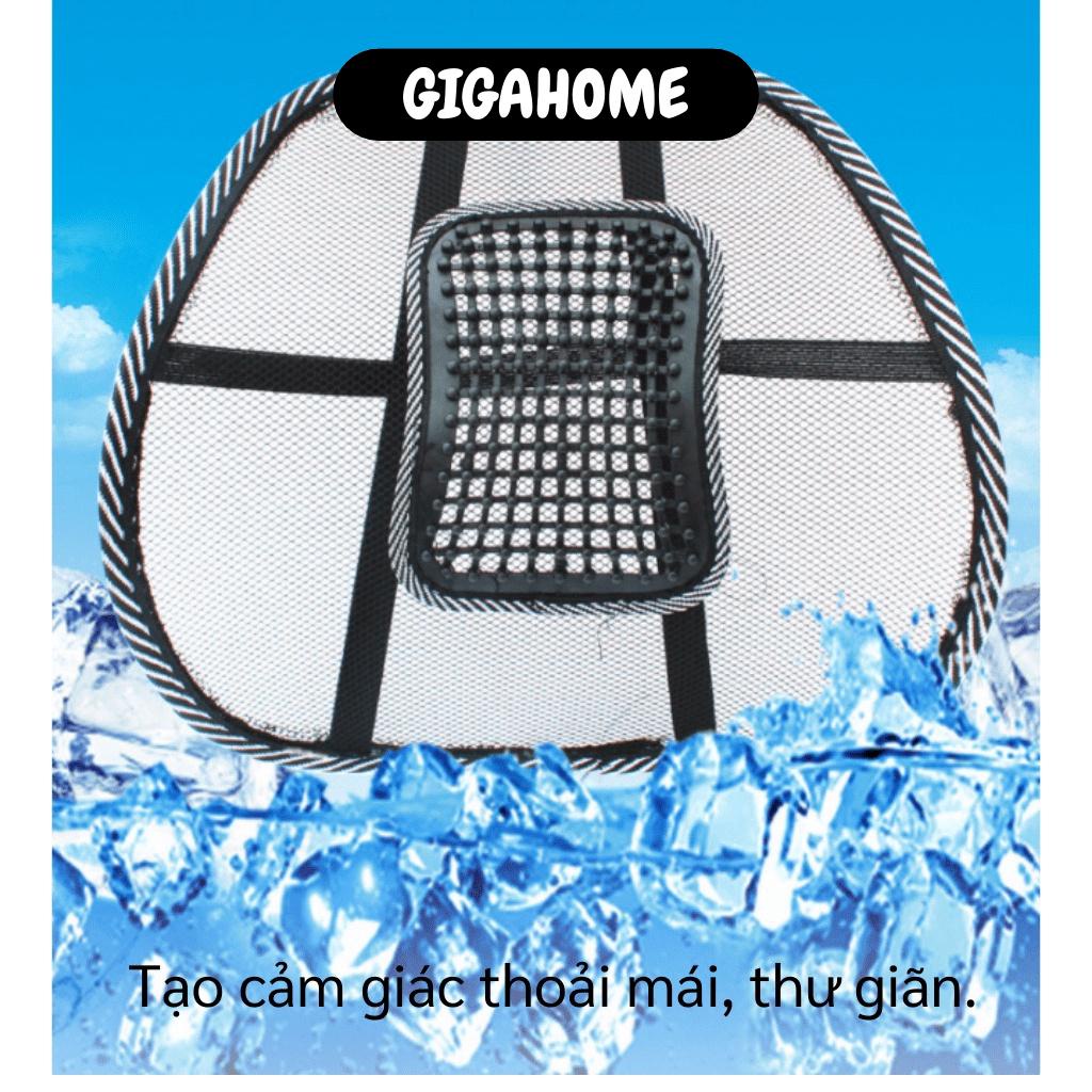 Đệm lưng ghế văn phòng GIGAHOME Tấm lưới Đệm ghế hỗ trợ cột sống, thoải mái, thư giãn để học tập làm việc 2756