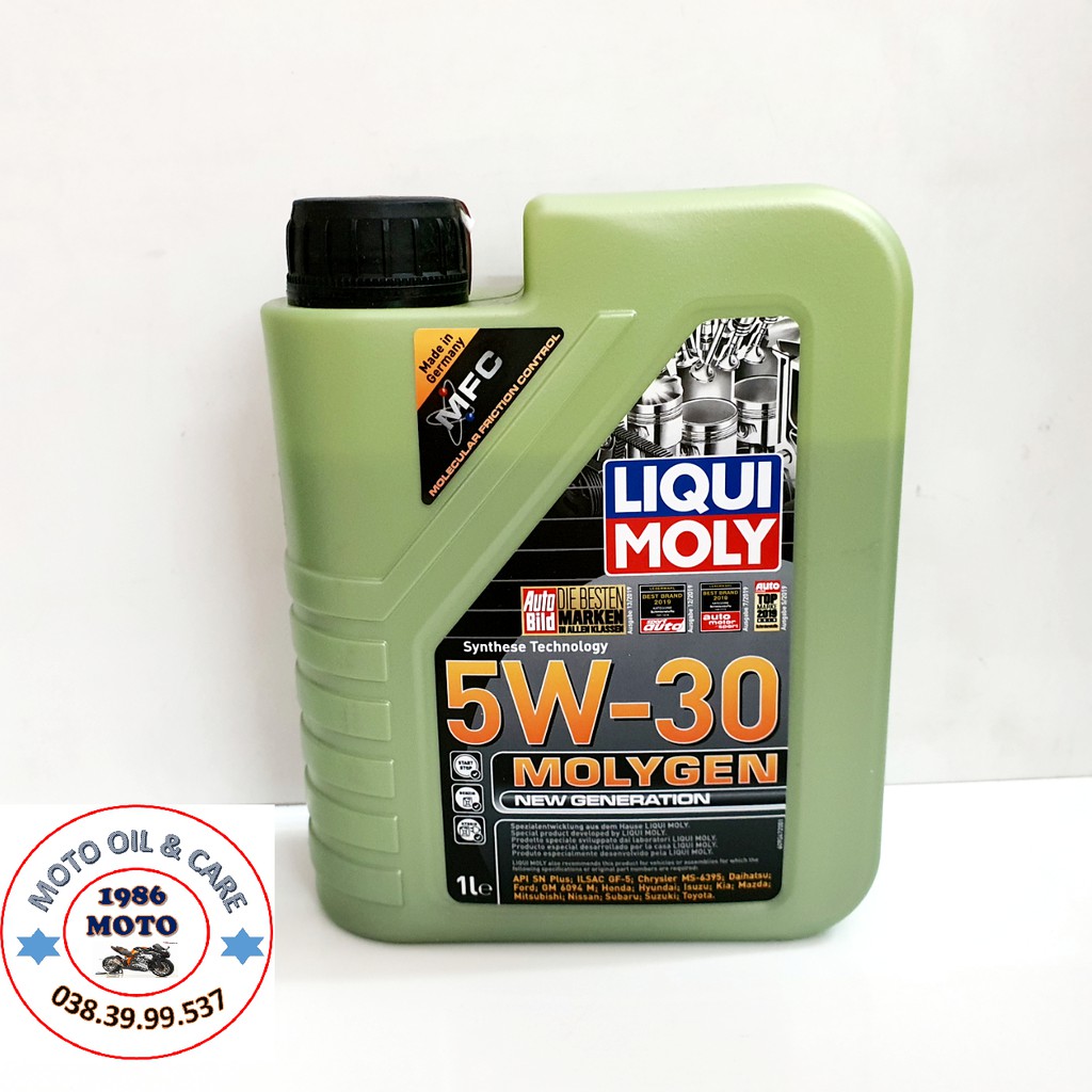 NHỚT SIÊU CAO CẤP CHO XE TAY GA LIQUI MOLY MOLYGEN 5W30-5W40(800ML,1L,1L2)