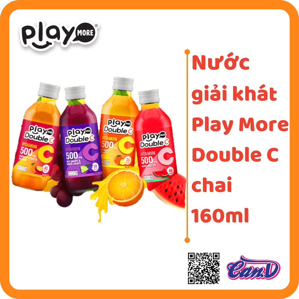 Nước giải khát Play More Double C chai 160ml