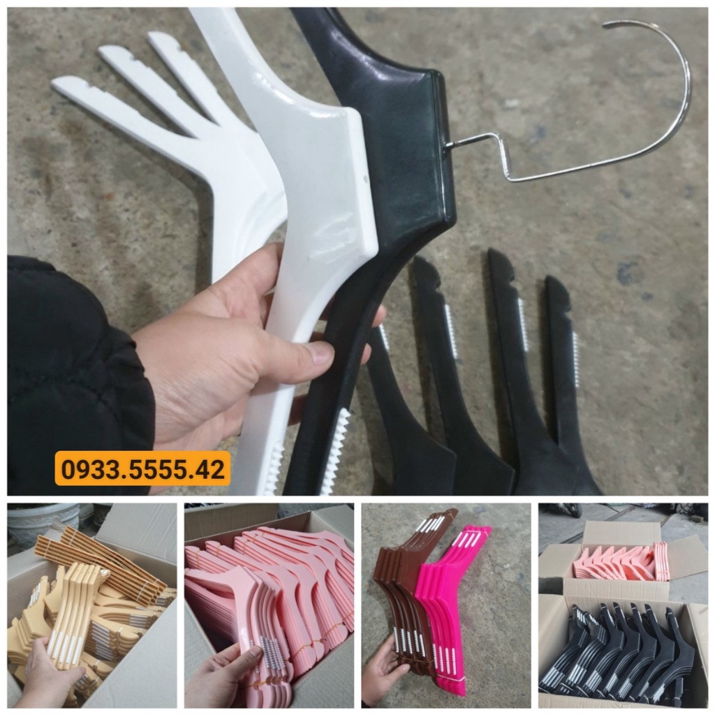 combo 10 móc-kẹp  nhựa giả gổ-sang mịn sịn [FREE SHIP-RẺ] hàng đẹp giá rẻ