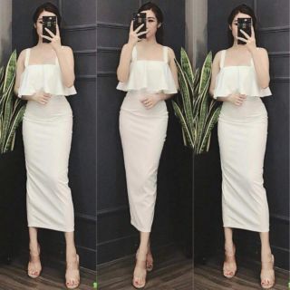 Đầm body bèo 2 dây
