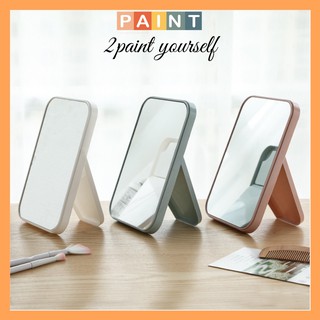 Gương trang điểm để bàn khung nhựa nhiều màu trang trí phong cách Hàn Quốc