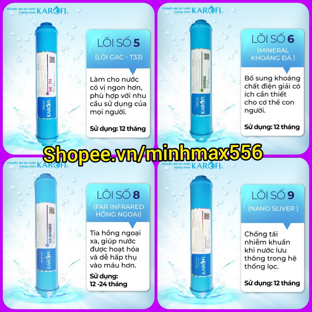 [UY TIN SỐ 1]Lõi lọc nước số 6 - Gac T33 karofi chính hãng | Tạo ngọt - Lắp được cho tất cả các máy lọc RO | BigBuy360 - bigbuy360.vn