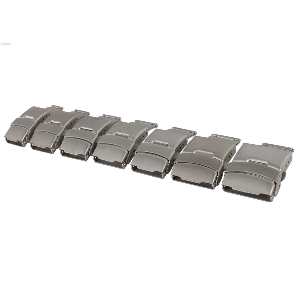 Dây đeo đồng hồ gấp gọn 12 / 14 / 16 / 18 / 20 / 22 / 24mm kèm khóa